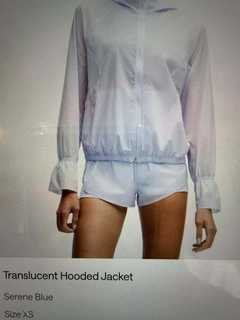lululemon athletica Translucent Hooded Jacket - Light Lavender